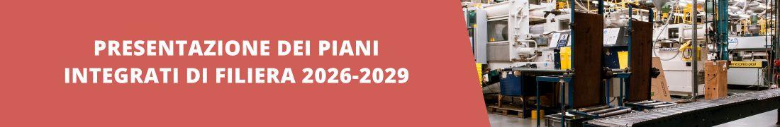 Presentazione dei Progetti Integrati di Filiera 2026-2029